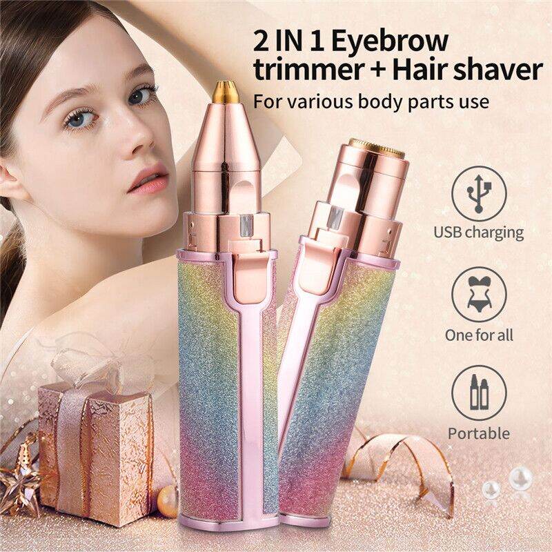 Blawless Battery Operated Eyebrow Trimmer Shaver for Ladies 2-in-1 Facial Hair Remover - Bikdoo Blawless Battery Operated Eyebrow Trimmer Shaver for Ladies 2-in-1 Facial Hair Remover - Image 3