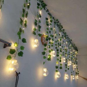 Wish Ball Leaf Curtain LED Light 15+ Feet Decorative Fairy String Light (12 Ball)