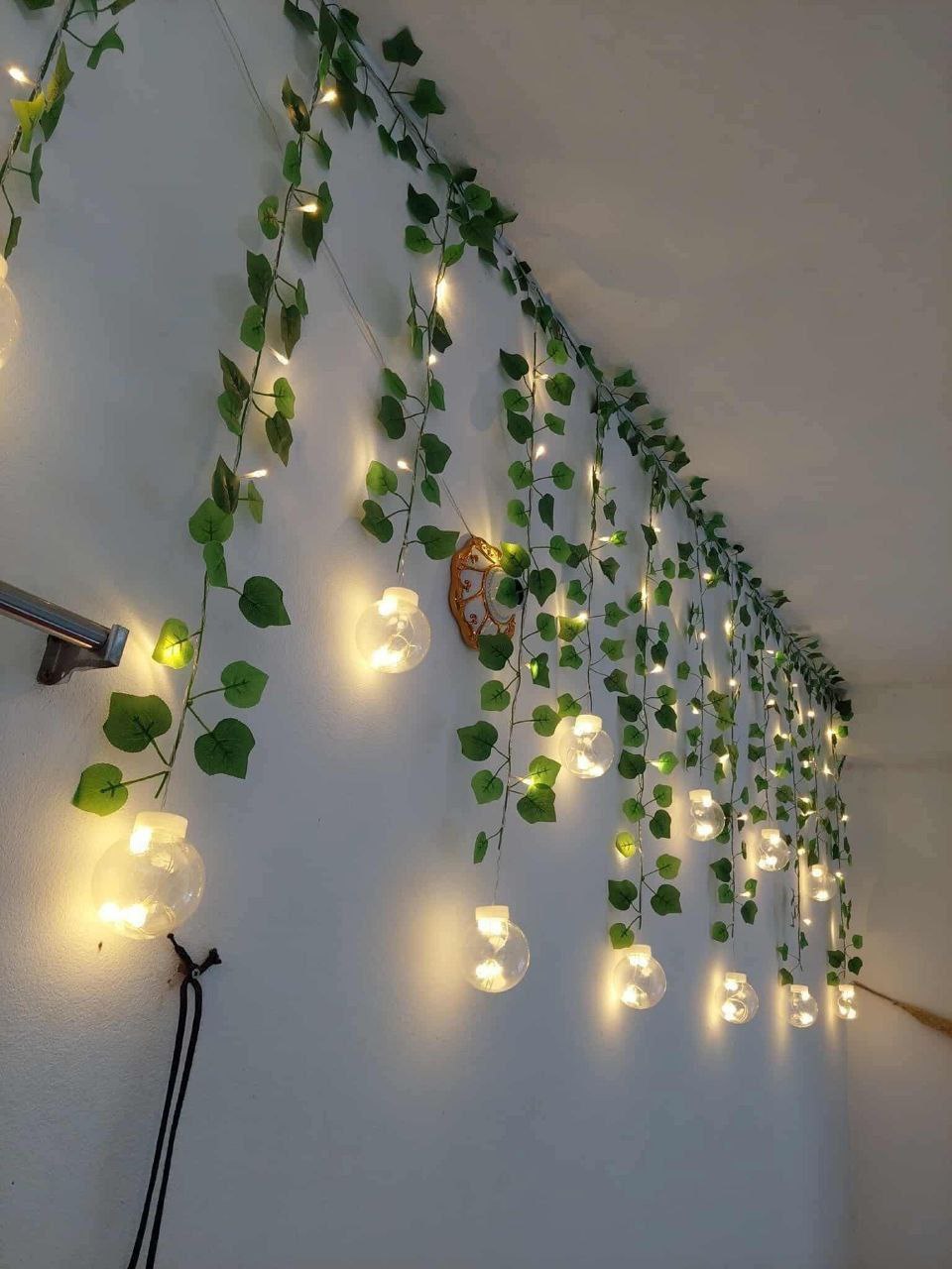Wish Ball Leaf Curtain LED Light 15+ Feet Decorative Fairy String Light (12 Ball) - Bikdoo Wish Ball Leaf Curtain LED Light 15+ Feet Decorative Fairy String Light (12 Ball) - Image 2