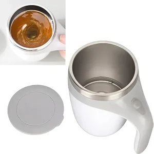 Multi-Functional Magnetized Stirring Cup Rechargeable 380ml – Automatic Self Stirring Coffee Mug