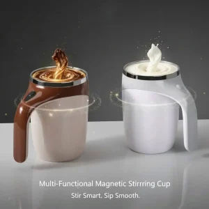 Multi-Functional Magnetized Stirring Cup Rechargeable 380ml – Automatic Self Stirring Coffee Mug