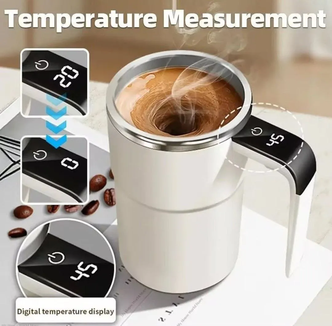 Automatic Magnetic Stirring Cup (Rechargeable) with Digital Temperature Display - Image 2