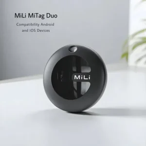 MiLi MiTag Duo Smart Finder, Bluetooth Tracker for Keys Wallet Bag, Android Find Hub Compatible