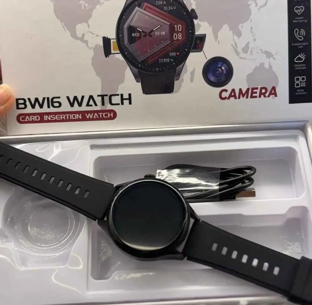 BW16 SIM Smart Watch with Camera, Bluetooth Calling Smartwatch, Health Tracker with Premium Strap - Image 4