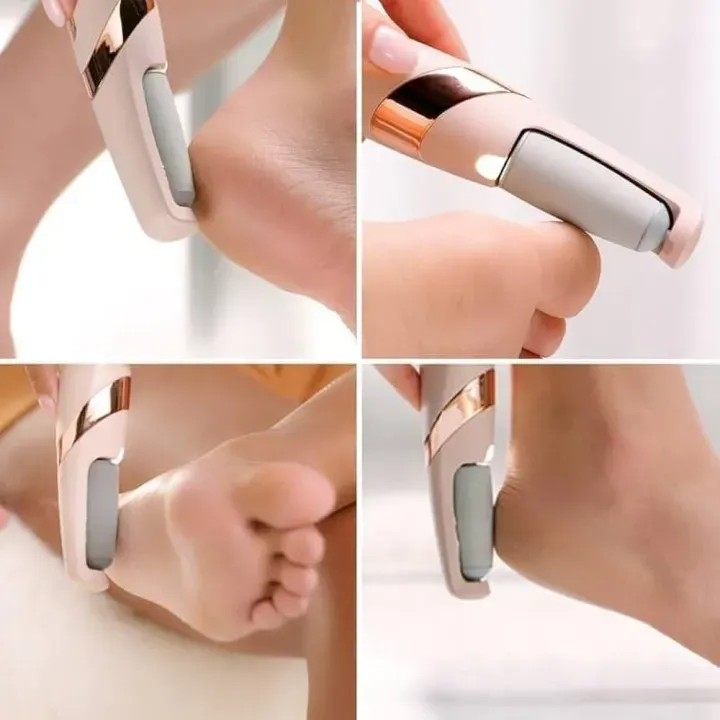Flawless Pedi Electronic Pedicure Tool Rechargeable, Electric Foot Callus Remover with LED Light - Bikdoo Flawless Pedi Electronic Pedicure Tool Rechargeable, Electric Foot Callus Remover with LED Light - Image 2