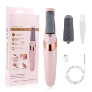 Flawless Pedi Electronic Pedicure Tool Rechargeable, Electric Foot Callus Remover with LED Light