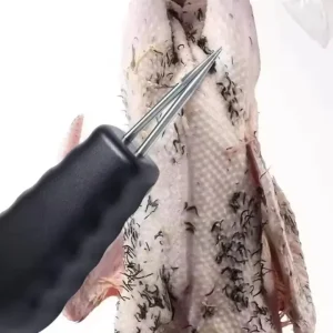 Electric Poultry Hair Puller Rechargeable, Stainless Steel Chicken & Duck Feather Hair Remover