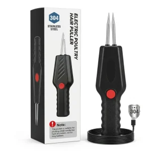Electric Poultry Hair Puller Rechargeable, Stainless Steel Chicken & Duck Feather Hair Remover