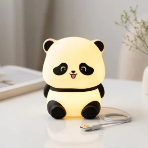 Mini Panda LED Lamp, Cute Panda Night Light for Bedroom,