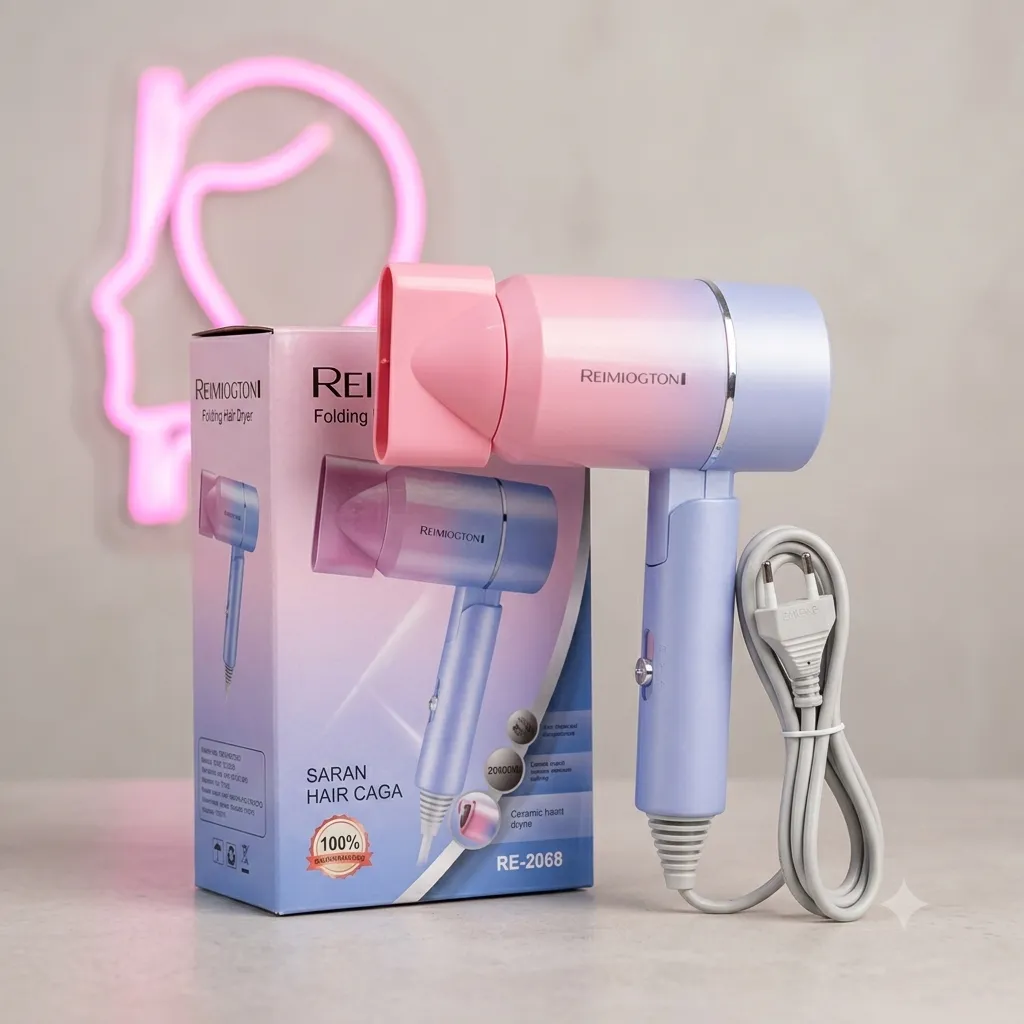 REIMIOGTON Folding Hair Dryer Portable with Foldable Handle - Bikdoo REIMIOGTON Folding Hair Dryer Portable with Foldable Handle